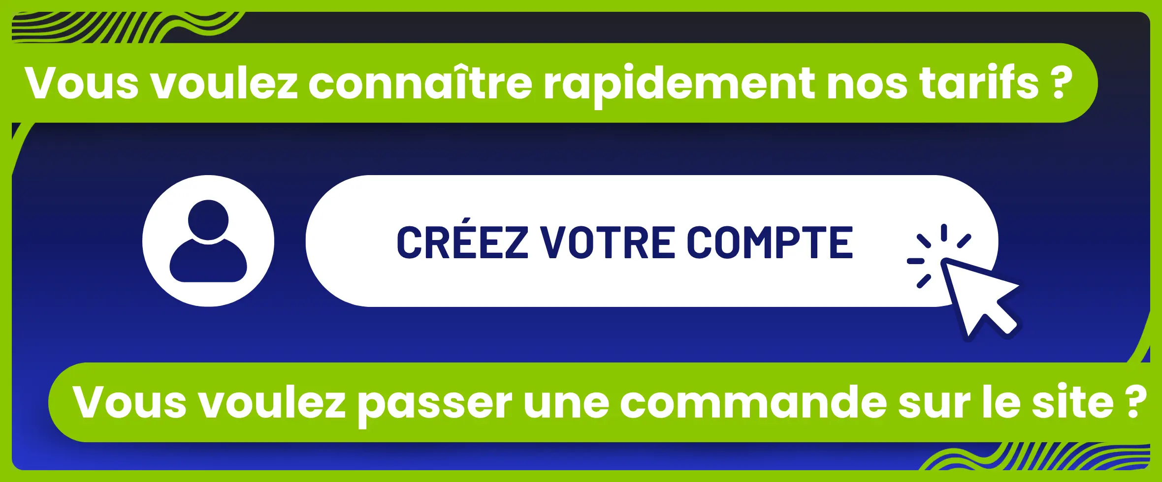 Creez votre compte